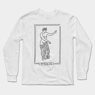 Afrodita Greek Goddess Long Sleeve T-Shirt